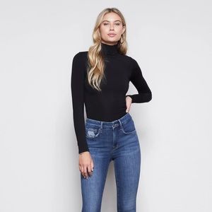 Kendra Turtle Neck body suit in black